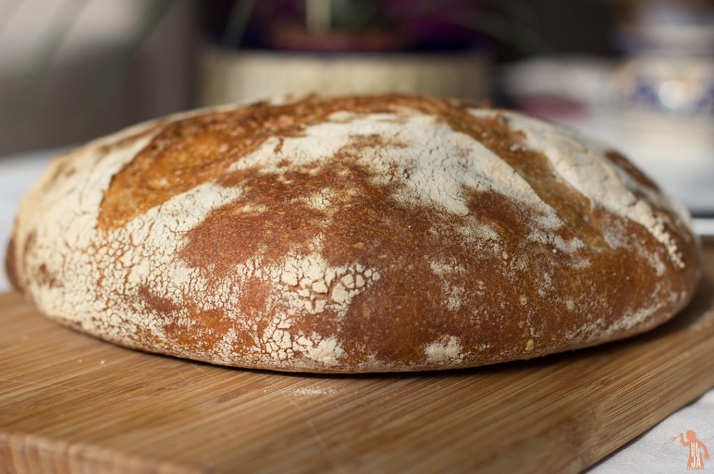 Pan con masa madre natural